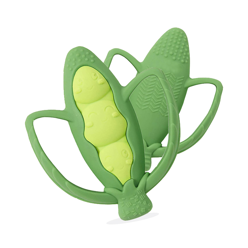 Toy dentición sensorial de la cápsula de guisante suave